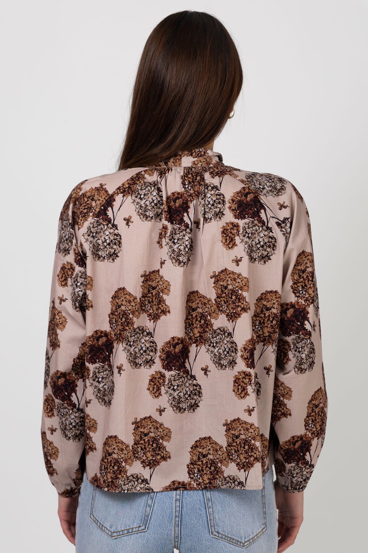 Bowie Blouse Blush Hydrangea