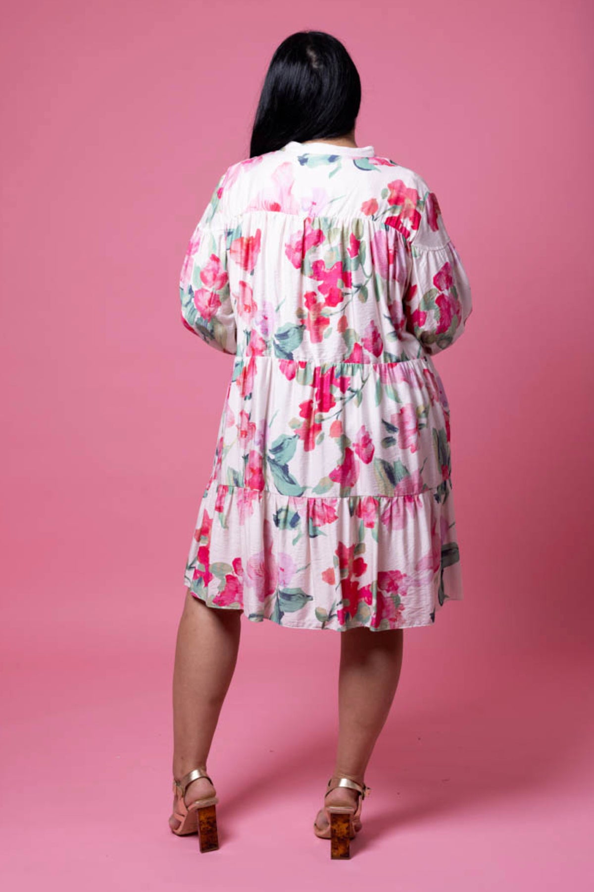 Miriam Shirt Dress Pink Floral