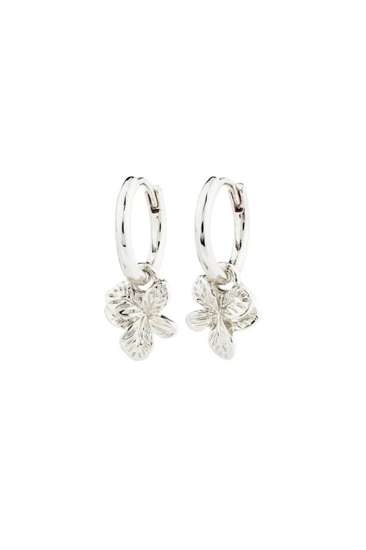 Charmaine Recycled Hoop Earrings Silver Plated