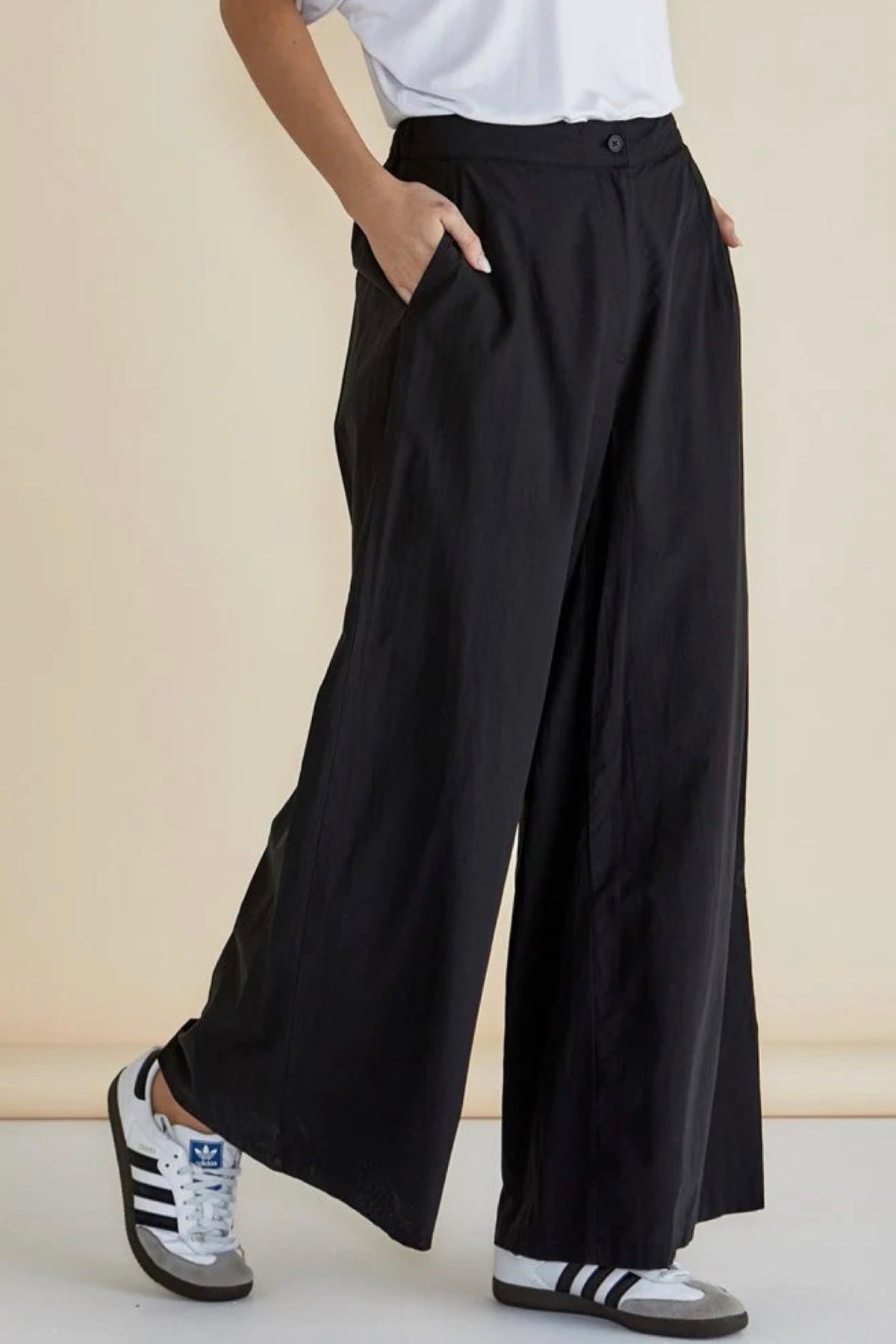 Wendy Wide Leg Pant Black