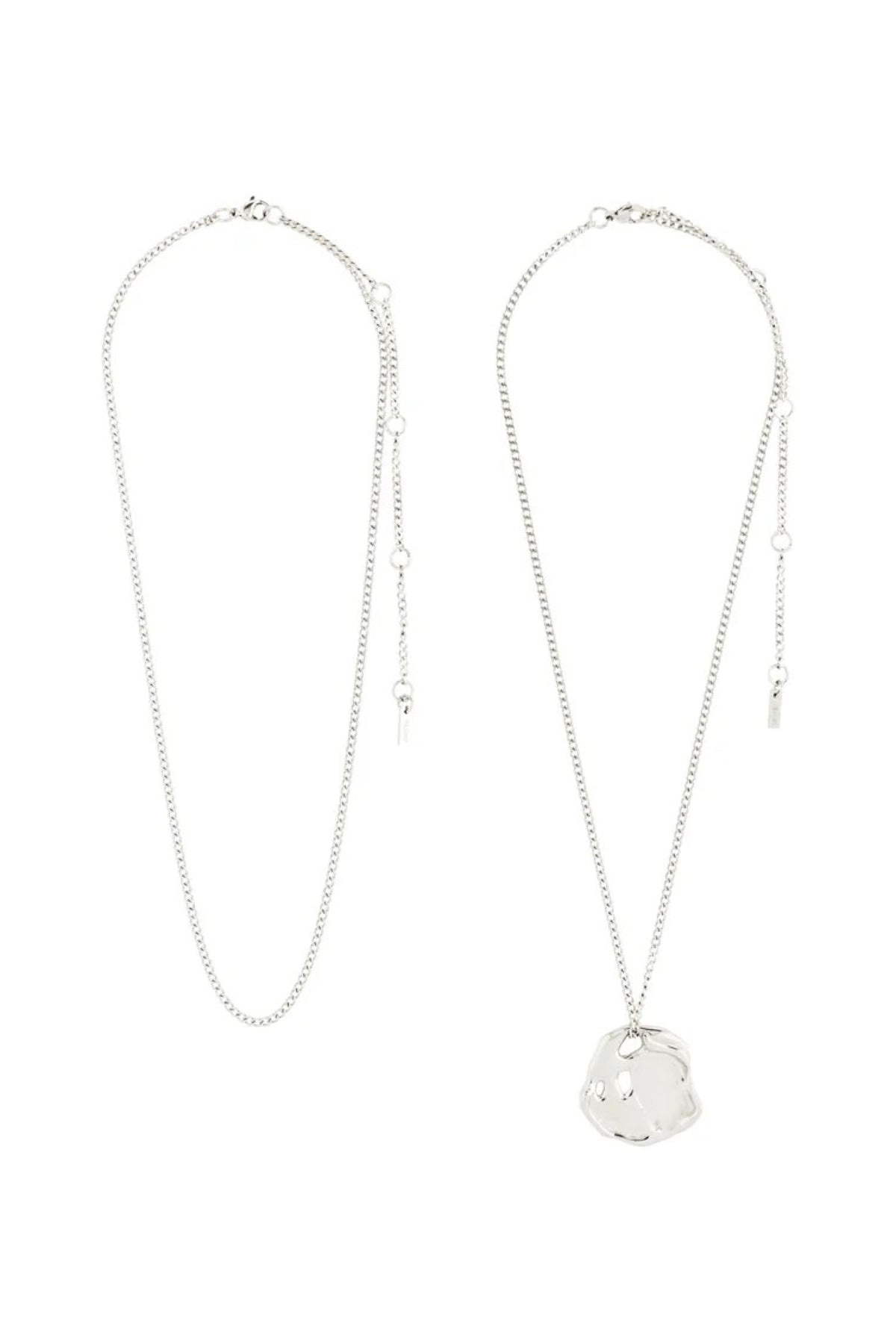 Dawn Recycled Necklace 2 In A Set Silver Plated