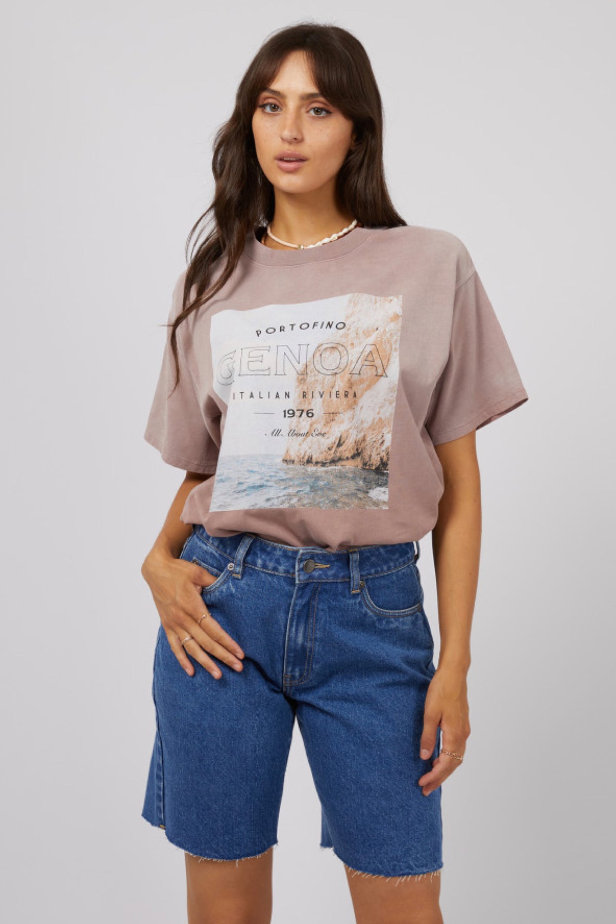 Genoa Oversized Tee Fawn