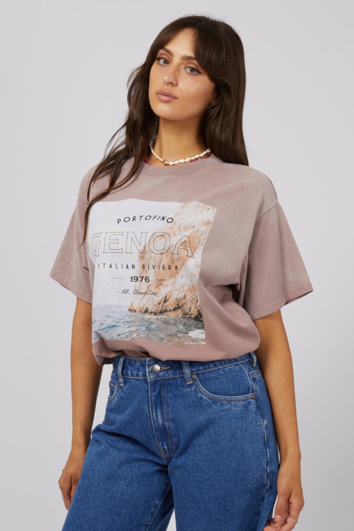 Genoa Oversized Tee Fawn