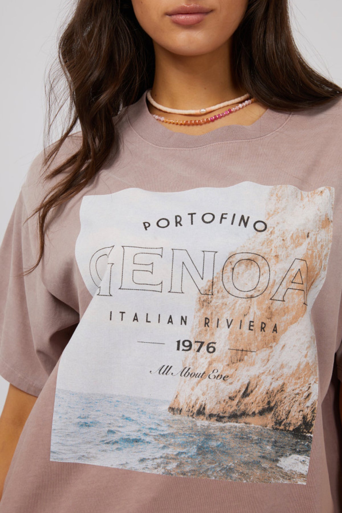 Genoa Oversized Tee Fawn