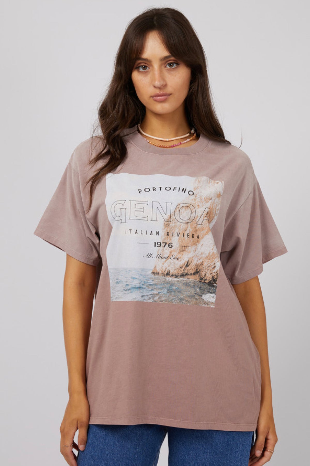 Genoa Oversized Tee Fawn