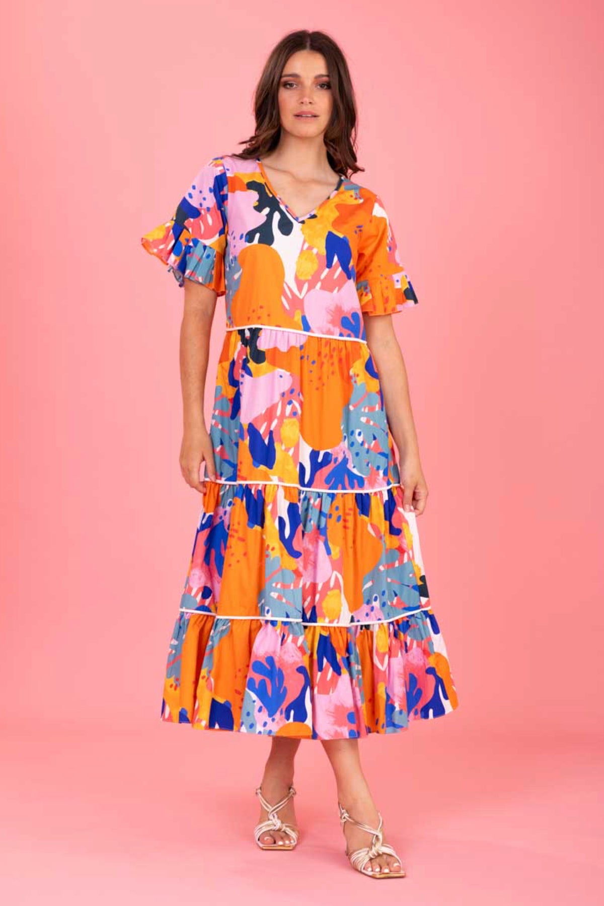 Emelia Midi Dress Bright Print