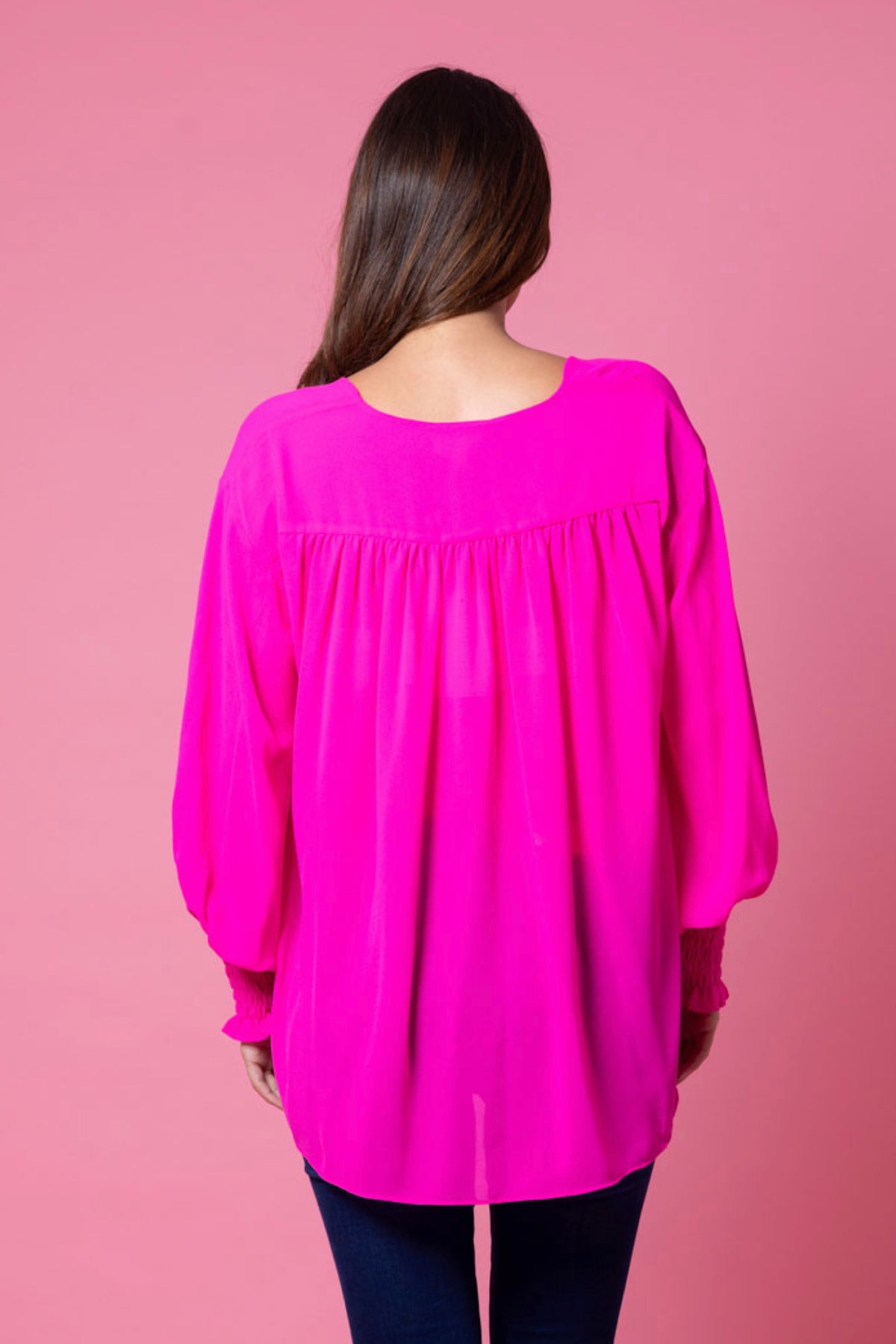 Charlotte Blouse Fluro Pink