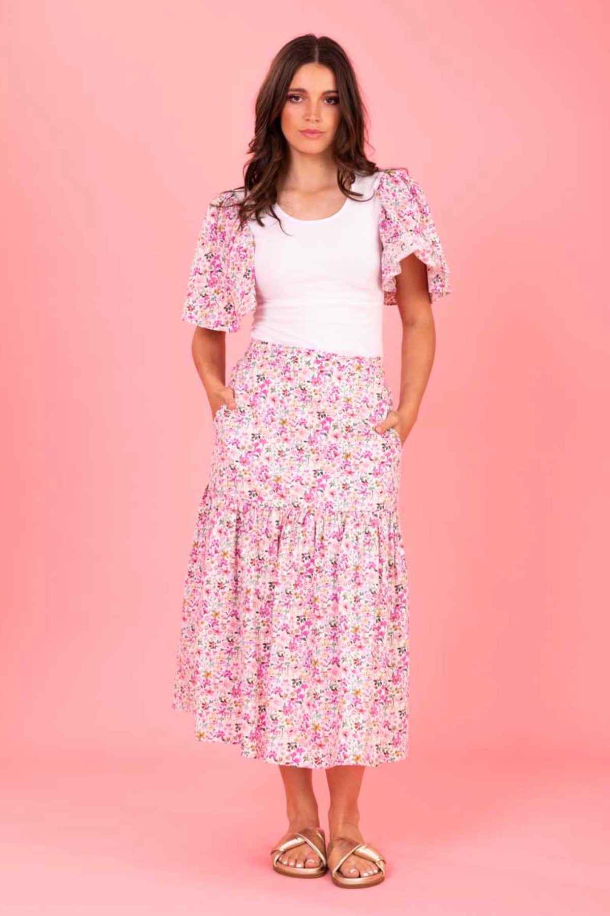 Lexi Skirt Pink Floral