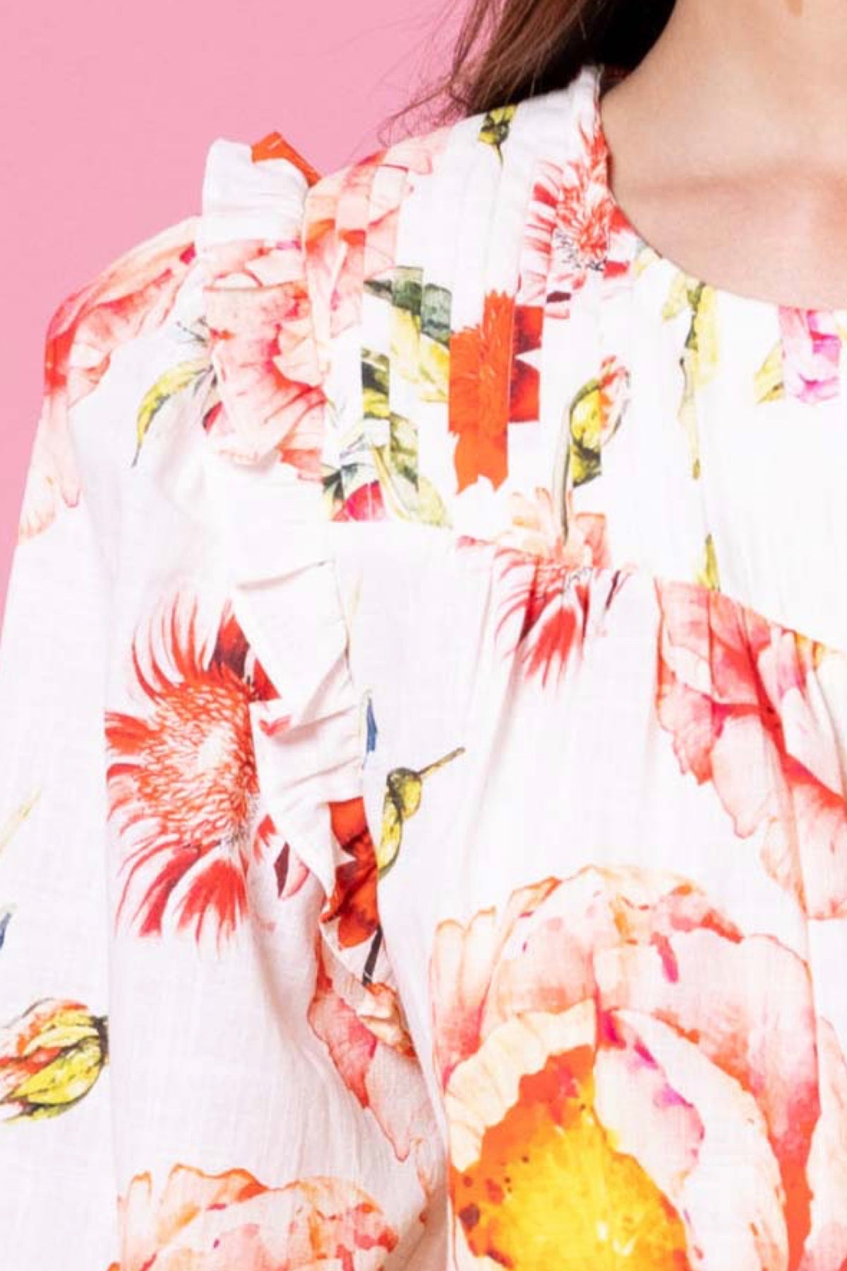 Priscilla Blouse Peony Peach