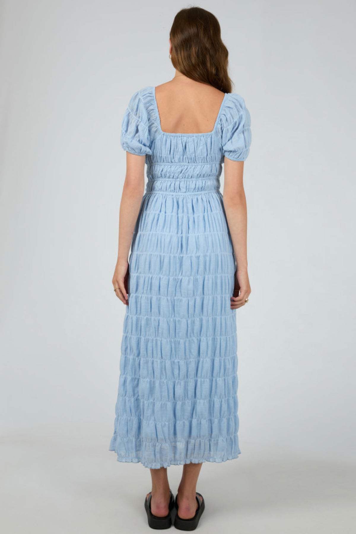 Maude Maxi Dress Ocean Blue