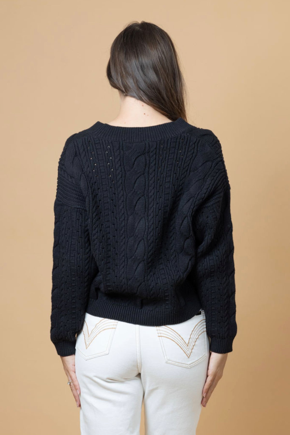 Tash Knit Cardi Black