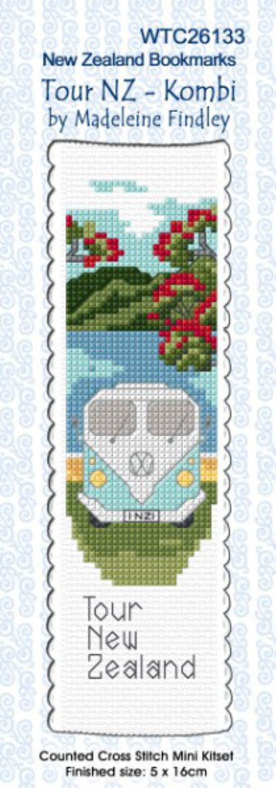 Tour NZ Kombi Cross Stitch Bookmark