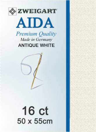 Aida Fat Q 16ct Antique White