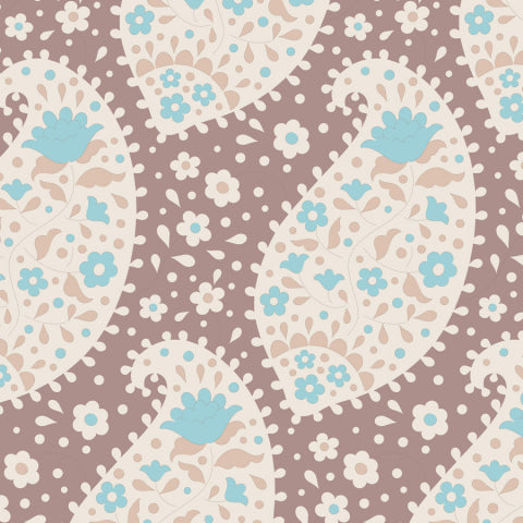 Plumgarden Teardrop Nutmeg Fabric