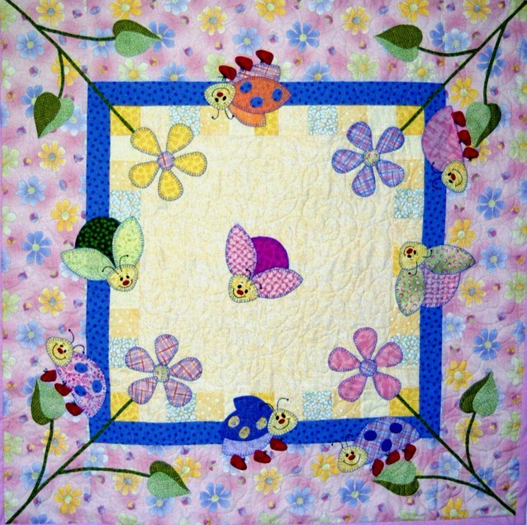 Ladybug Gardens baby Quilt Pattern