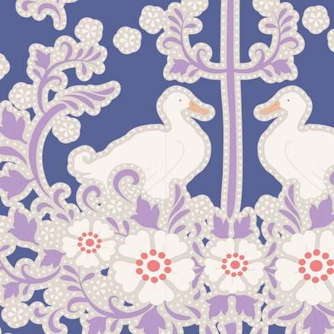 Plumgarden Duck Nest Blueberry Fabric