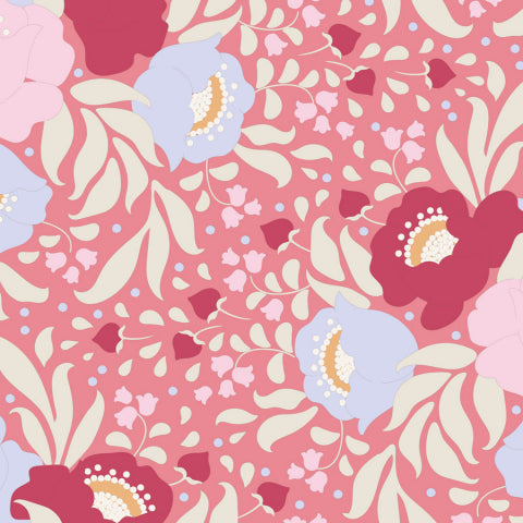 Plumgarden Autumn Bouquet Peach Fabric