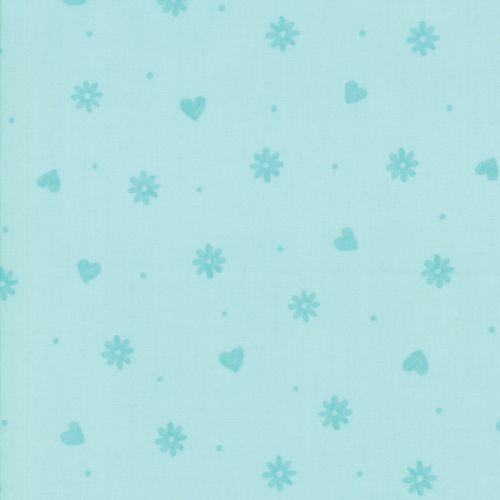 Hearts & Flowers - AQUA MINT