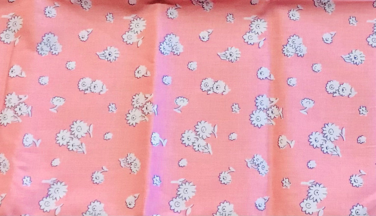 Liberty Pink Flower Fabric