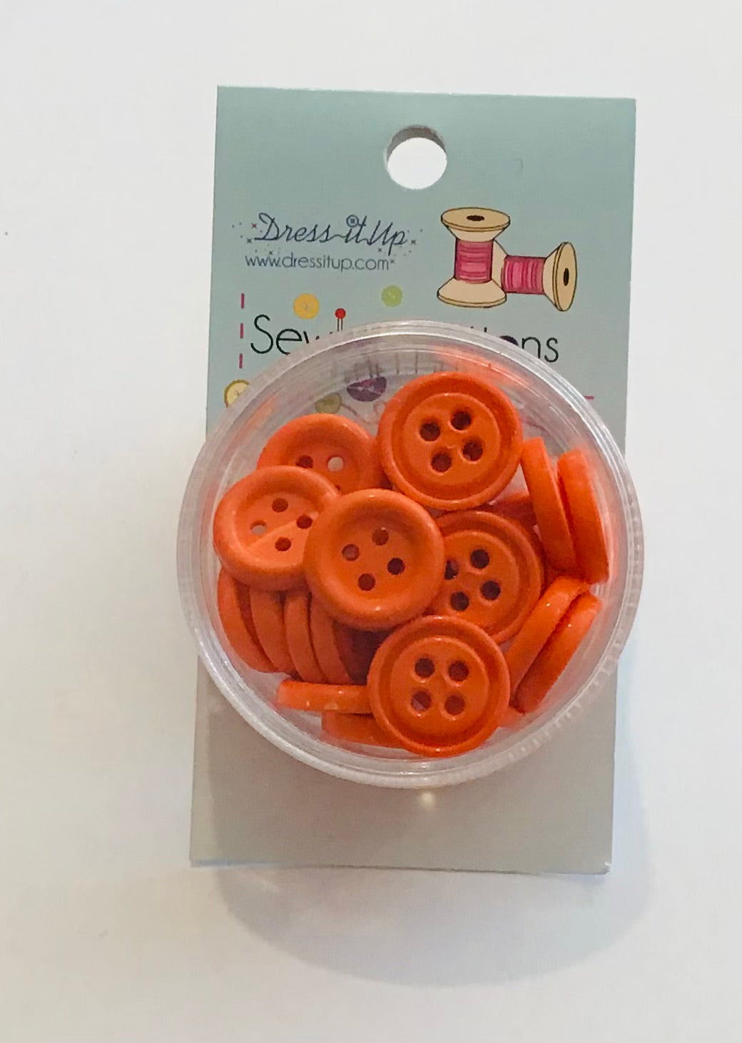 Dress It Up Button - Orange