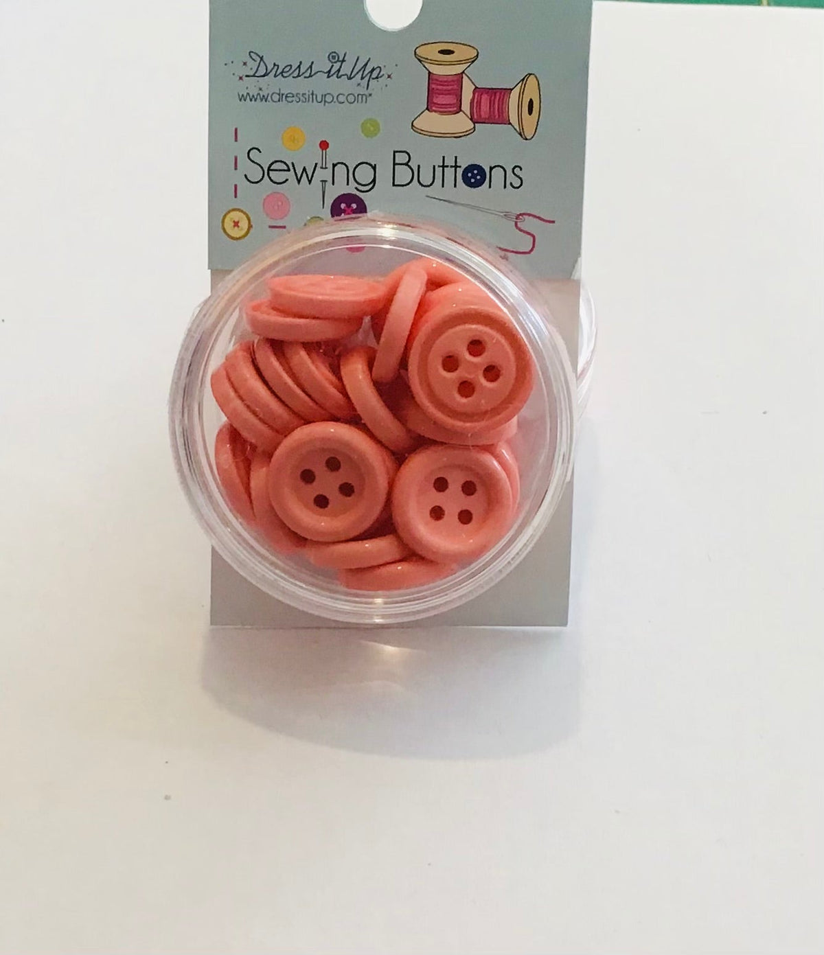 Dress It Up Button - Ballet Pink