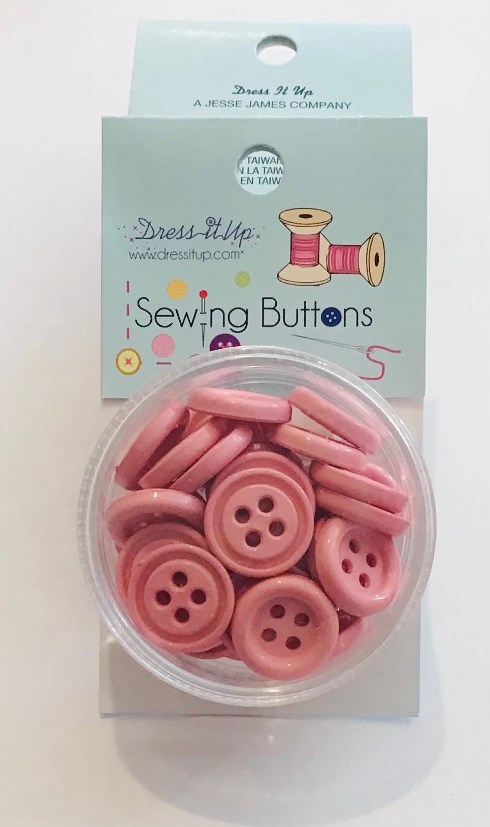 Dress It Up Button - Peach