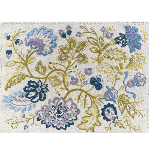 Bonheur De Jour Linen Embroidery Panel Roche