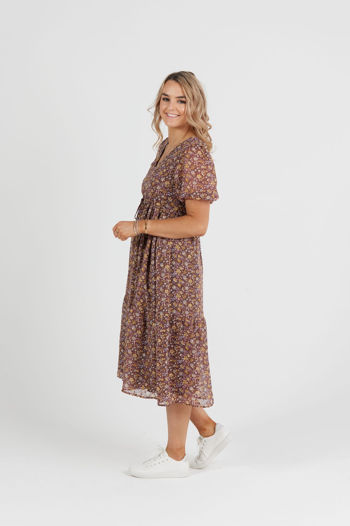 Worthy Midi Dress Bloom