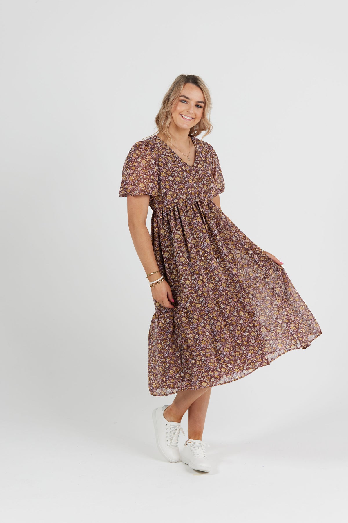 Worthy Midi Dress Bloom