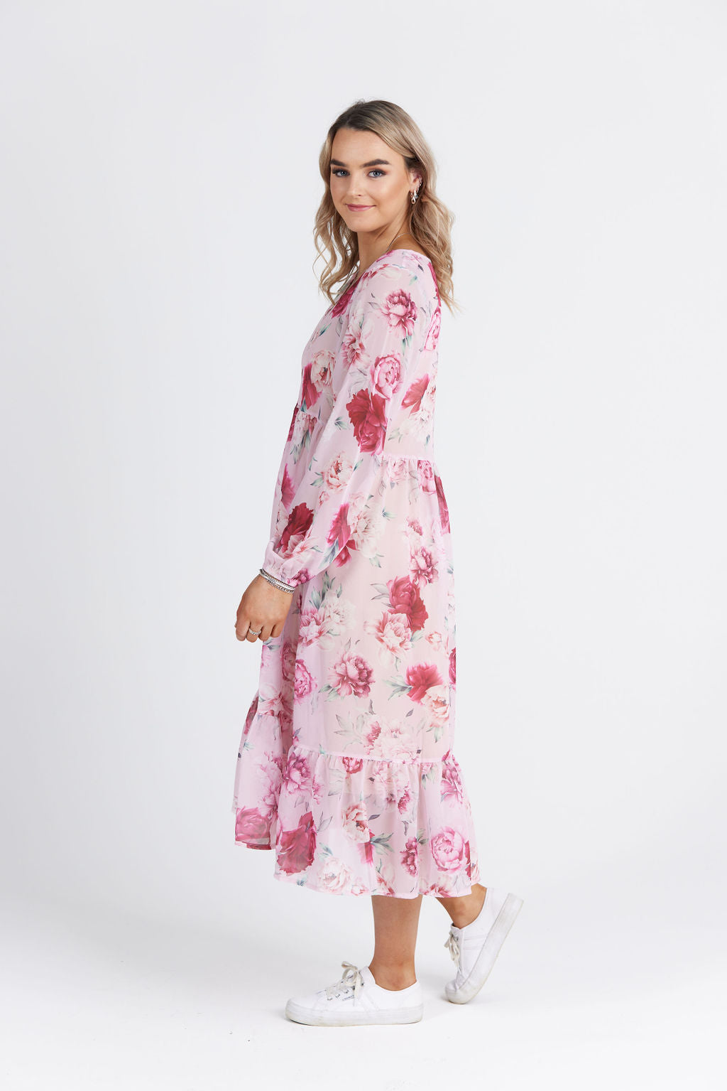 Simone Dress Pink Peony Print – Mint Boutique LTD - All Rights Reserved