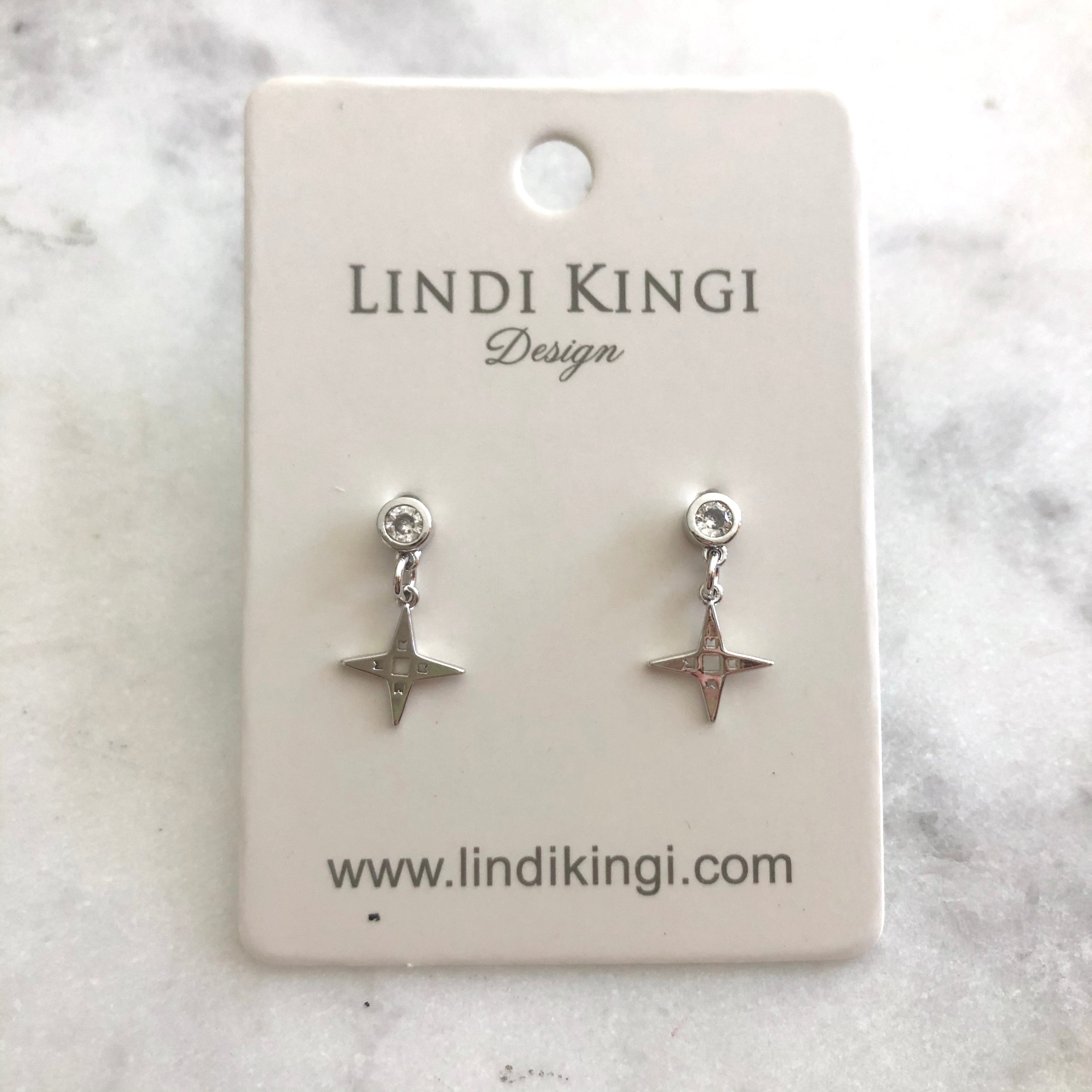 Tiny Star Stud Earrings in Silver | Lisa Angel