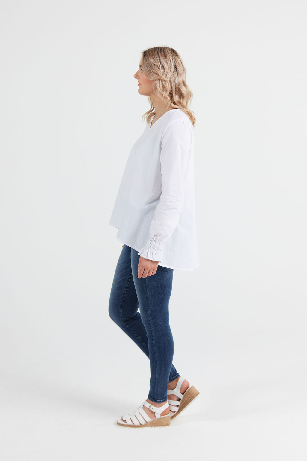 Grace Top White Cotton