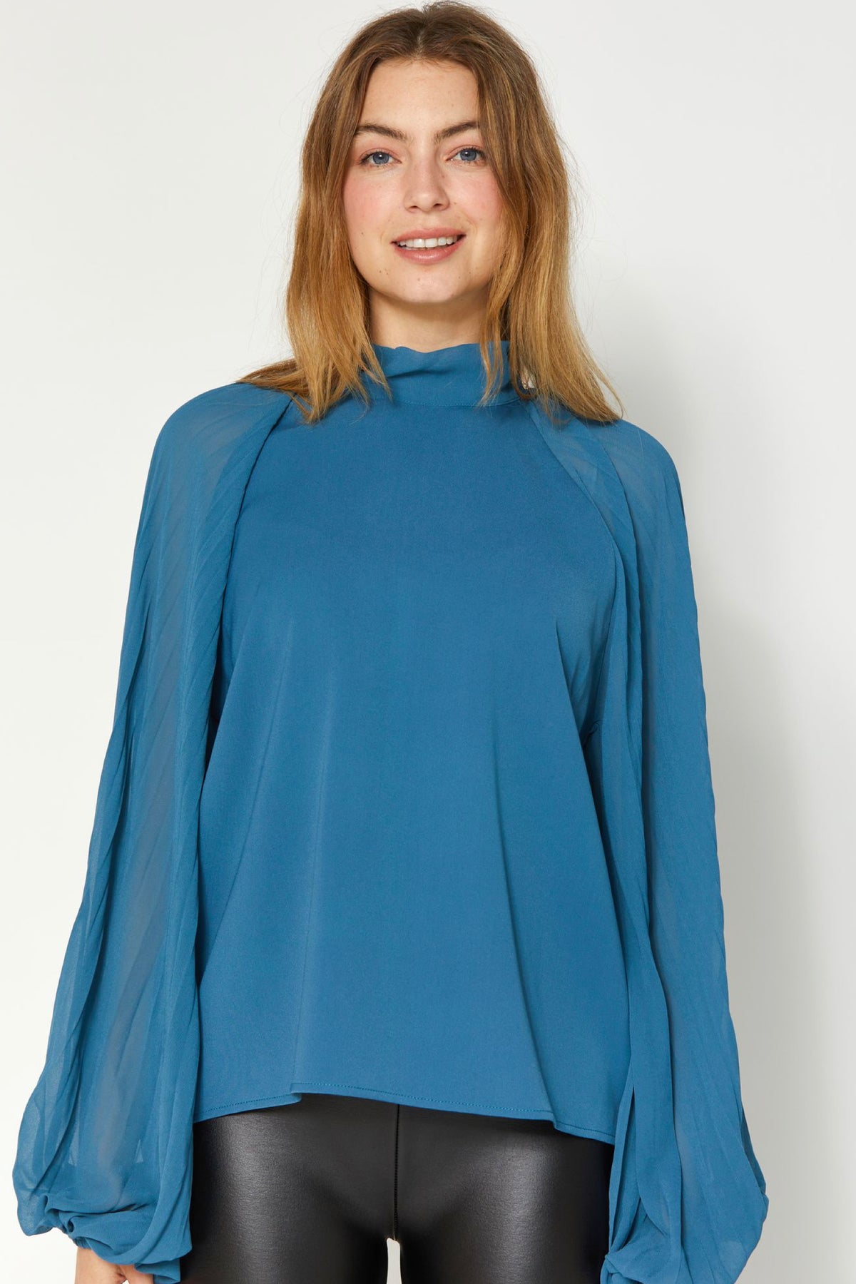 Royce Blouse Turkish Blue