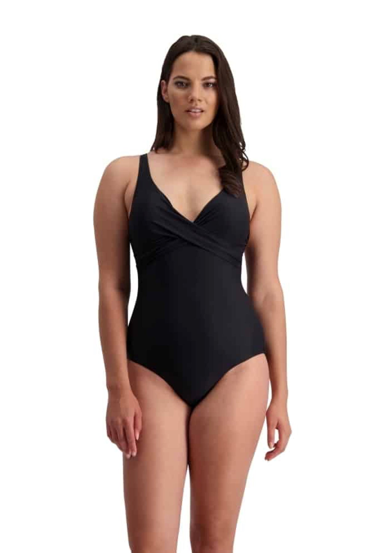 Swimsuits For All Women's Plus Size Cut Out Mesh Underwire One Piece  Swimsuit 24 Black 