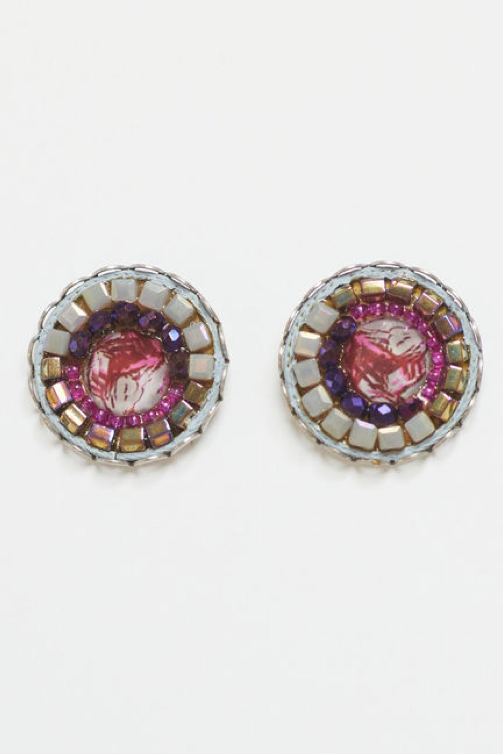 Ayala Bar Pink Stud Earrings Mint Boutique LTD All Rights Reserved